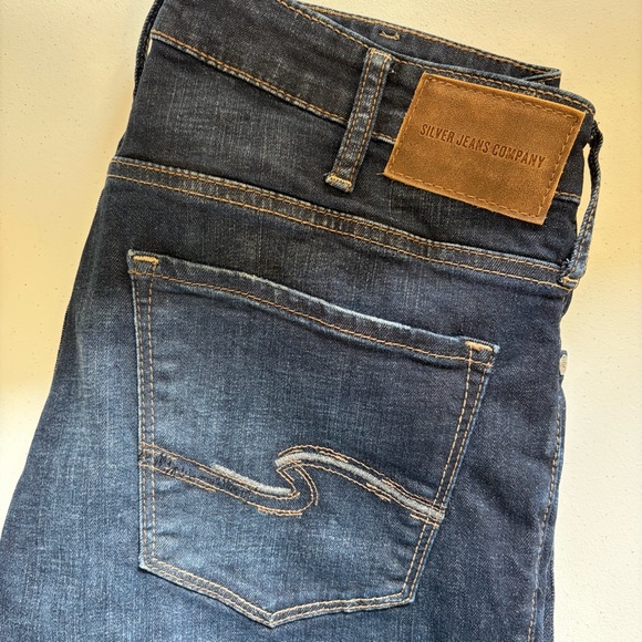 Silver Jeans Allan Slim Fit Straight Leg Luxe Heritage Jean Dark Mens size 34x34 - Picture 6 of 11